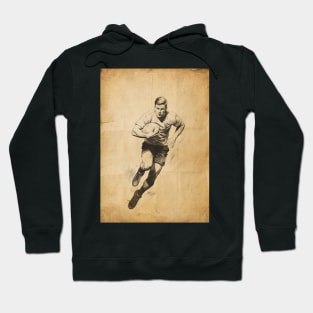 Old rugby paper poster Hoodie